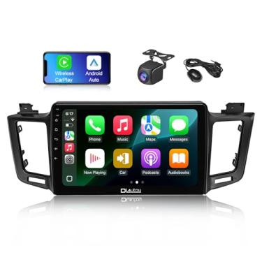Imagem de Diyauto Tela de carro para Toyota RAV4 2016 - sistema de rádio Android 14, unidade de cabeça de 10,1 polegadas, compatível com Bluetooth, navegação GPS, WiFi FM/AM SWC, câmera de backup