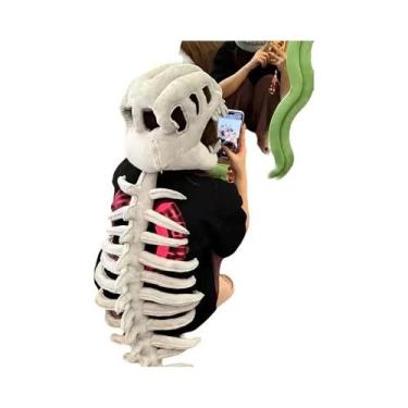 Imagem de Conjunto De Fantasia De Esqueleto De Dinossauro 3D, Acessórios Engraça