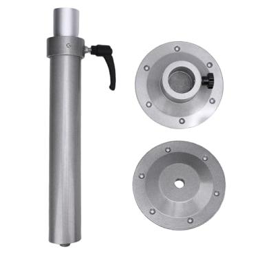 Imagem de Eujgoov Pedestal de Mesa Ajustável para RV Base de Suporte de Liga de Alumínio Resistente Com Ajuste de Altura Infinita 17,72-29,13 pol. para Deck de Doca Flutuante de Iate de Barco RV
