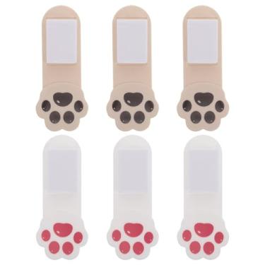 Imagem de ABOOFAN 6 peças elevador de assento de vaso sanitário de pata de gato autoadesivo para levantar acessórios de banheiro para escritório em casa, hotel, viagens