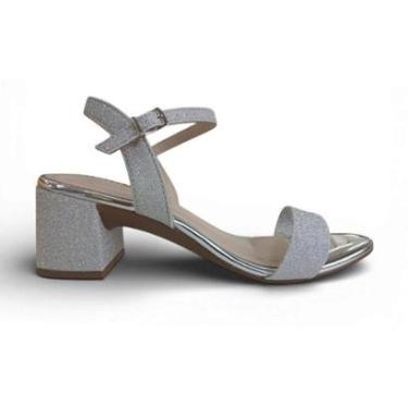 Imagem de Sandália Feminina Moleca Glamour Shine com Glitter-Feminino