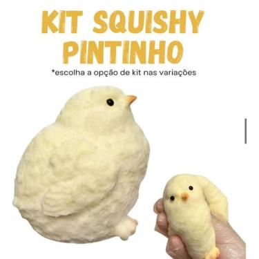 Imagem de Brinquedo Taba Squish Pintinho Squishy Anti-Stress Macio Sensorial Inf