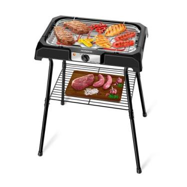 Imagem de Churrasqueira Elétrica Mondial Grand Steak&Grill Ch-06 220V, Preto, 22