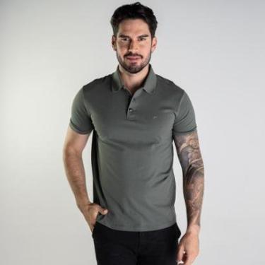 Imagem de Camisa Polo Ellus Melange Verde-Masculino