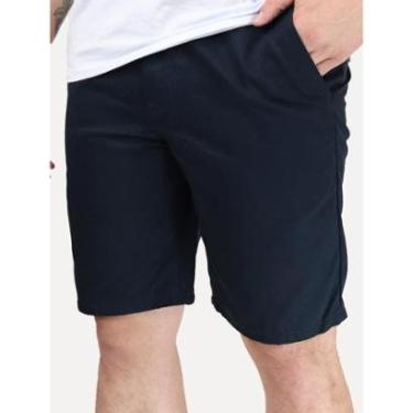 Imagem de Bermuda Levis Masculina Sarja Chino Straight Azul Marinho-Masculino