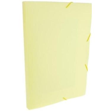 Imagem de Pasta aba elastico of. Lb 3cm linho serena amarelo paste 0249. Ap. 005