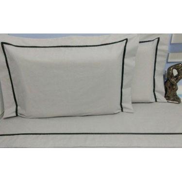 Imagem de Jogo Lençol Queen 180 Fios Fronha Com Abas 4 Peças Algodão - INGRID BO