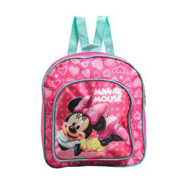 Imagem de Mochila Escolar Minnie Mouse Rosa Costas Lancheira+Estojo - TOYS 2U