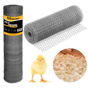 Imagem de Tela Pinteiro Galvanizada Fio 24 x 1" The Black Tools, 1M X 25M