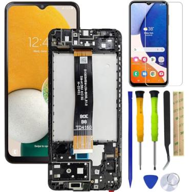Imagem de HQB-STAR Galaxy A13 5G Tela LCD sensível ao toque digitalizador de substituição com kit de moldura para Samsung Galaxy A13 5G SM-A136U SM-A136B (com moldura de carcaça)