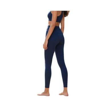 Imagem de Calças De Yoga De Cintura Alta Com Secagem Rápida E Elasticidade Em 4 