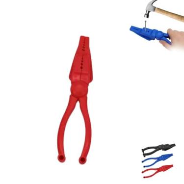 Imagem de Alicate de plástico, alicate auxiliar de ferramentas domésticas, alicates de junta de dedo antiquebra, alicate de fixação de unha multifuncional, para unhas de martelar, fácil de posicionar e manter