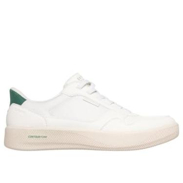 Imagem de Skechers Tênis masculino Arch Fit Court Break-Komfortabel Hands Free Slip-ins, Branco/Verde, 40