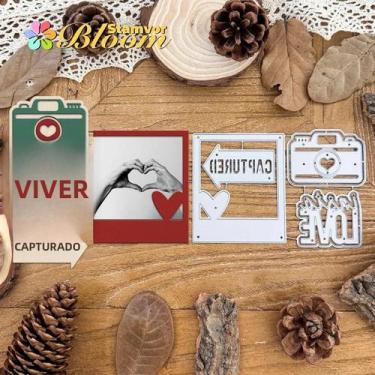 Imagem de Moldura De Metal Para Fotos Polaroid Do Dia Dos Namorados, Cortadores 