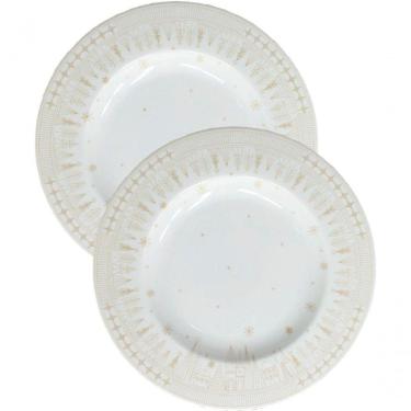 Imagem de Jogo Prato Sobremesa Lanche 6pçs 6 Pessoas Capodanno 21cm