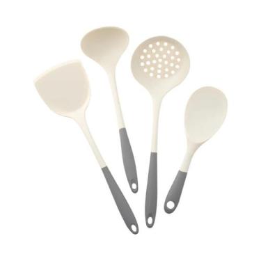 Imagem de Conjunto De Utensílios De Cozinha Em Silicone 4 Peças: Espátula, Colhe