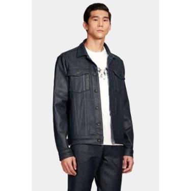 Imagem de Jaqueta Jeans Premium Resinada Preto-Masculino