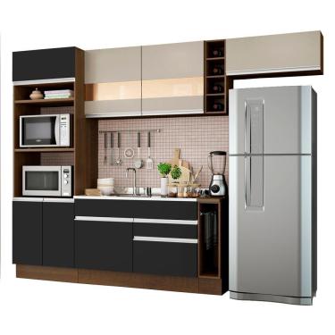 Imagem de Cozinha Safira com Armário e Balcão sem Tampo e Pia Madesa