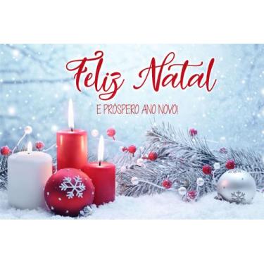 Imagem de Painel de Lona Natal e Ano Novo Elementos Natalinos - Fabrika de Festa
