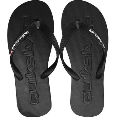 Imagem de Chinelo Quiksilver Molokai Debossed Preto e Vermelho-Unissex