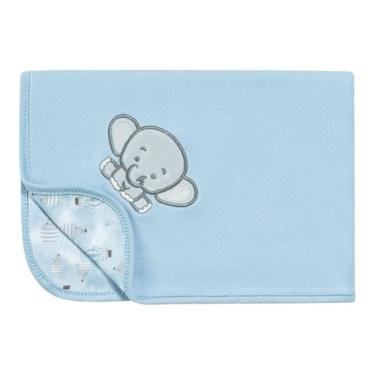 Imagem de Manta Bebê em Malha Suedine Sonhe Alto Azul - Hug