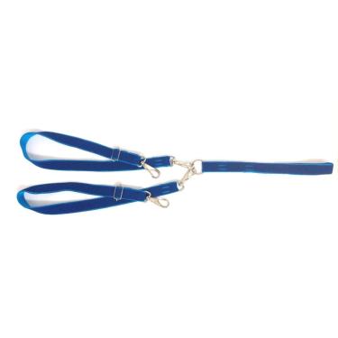 Imagem de Guia dupla para cachorros azul tamanho único