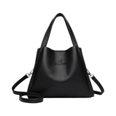 Imagem de Bolsa Tote De Ombro Em Couro Macio De Grande Capacidade Para Mulheres,