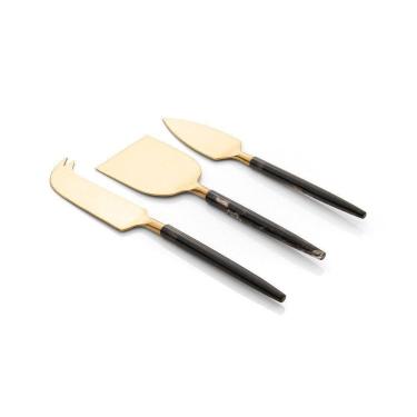 Imagem de Conjunto De Talheres Copa E Cia Para Queijo 3 Peças Garbo Stone Slim