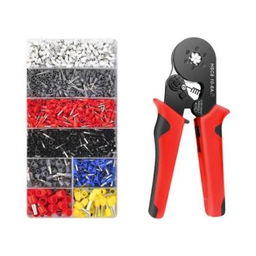 Imagem de Kit De Conectores Terminais Tubulares Isolados Para Cabos Elétricos E 