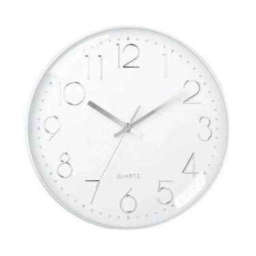 Imagem de Relógio De Parede Redondo Moderno Silencioso De 8 Polegadas Com Movime