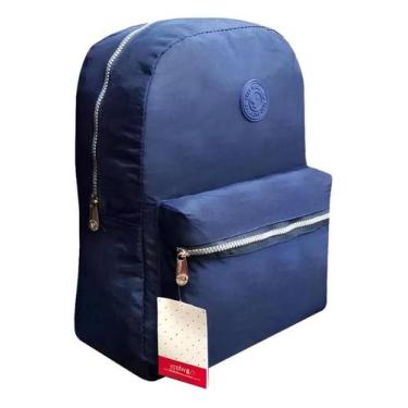 Imagem de Mochila Escolar Costa Nylon Lisa 16 YEPP, Azul