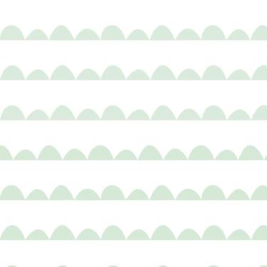 Imagem de Papel De Parede Adesivo Branco Relevo Verde Infantil Bebe