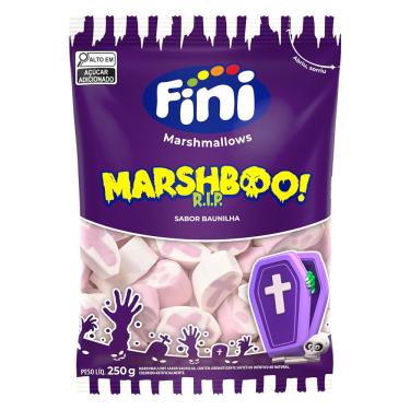 Imagem de Marshmallow Baunilha Marshboo Fini 250g Halloween Sem Glúten