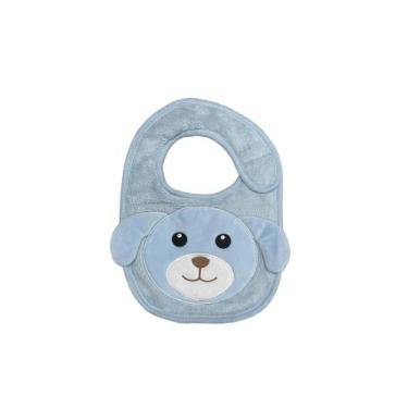 Imagem de Babador laço bebê power sec animado, 20X31, Cao azul bebe