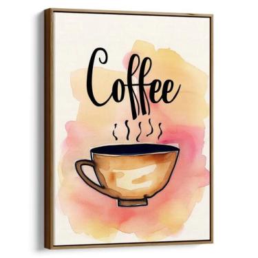Imagem de Quadro decorativo Café e Seus Vapores de Aquarela Encantadora - Art Ca