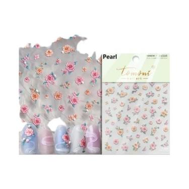 Imagem de Adesivos De Unha 5D Com Glitter De Vidro: Decoração Artística De Alta 