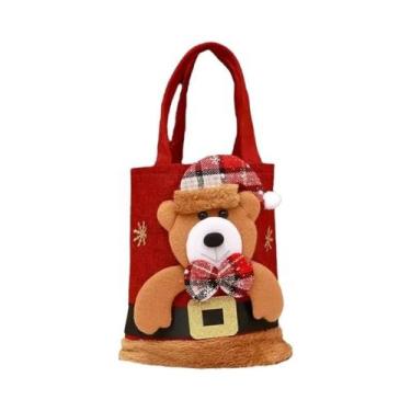 Imagem de Sacola De Presente De Natal Reutilizável, Embalagem Para Presentes De 