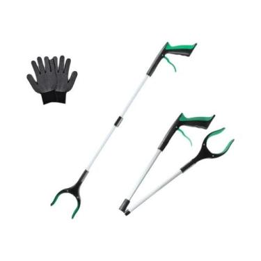 Imagem de Pinça Magnética Dobrável De Alumínio Leve De 32 Polegadas Para Lixo E 