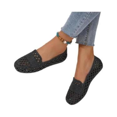 Imagem de Sandálias Femininas Casuais De Malha Respirável E Resistentes Ao Desga