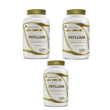 Imagem de Kit 3x Psyllium 3x60 cps Flora Nativa Sabor:Sem sabor - Flora Nativa d