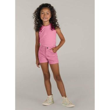 Imagem de Shorts sarja infantil menina Brandili Rosa