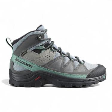 Imagem de Bota Salomon Quest Rove GTX Feminina, 39, Verde azul cinzento, Cinza