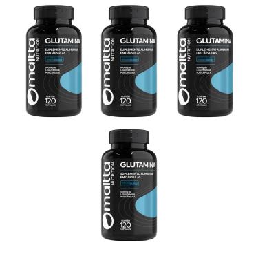 Imagem de Kit 4x Glutamina 500mg 4x120 cápsulas Maltta-Unissex