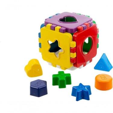 Imagem de Brinquedo Educativo De Encaixar 1 Ano Cubo Didático Kendy - KENDY BRIN