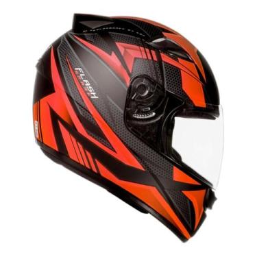 Imagem de Capacete Masculino Ebf Spark New Spark Flash Vermelho Fosco Moto, Verm