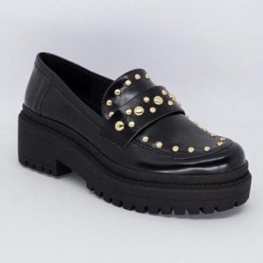 Imagem de Mocassim Via Marte Feminino Tratorado Spike Loafer-Feminino