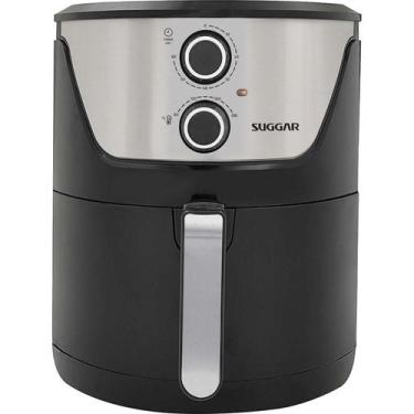 Imagem de Fritadeira Sem Óleo Light Fry 4 litros Preta Suggar, Preto, 110 V