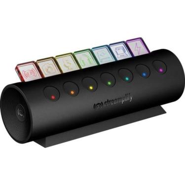 Imagem de Hub USB Ctrl 7 com 7 Portas USB 3.0 e Carregamento Rápido 2.4A com LED RGB Preto Streamplify