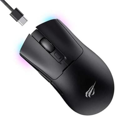 Imagem de Mouse Gamer 10000 Dpi Bluetooth Rgb Havit Ms966se Preto