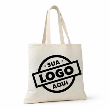 Imagem de sua logo aqui personalizada com sua marca Ecobag Sacola Ecológica Algo